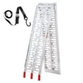 thumbnail image 4 of BeesClover Motorcycle Ramps, 750lbs Folding Loading Ramps for Pickup Trucks Bed, Trailers Ramp with Load Straps for Motorcycle, Dirt Bike, UTV, Lawn Mower, Truck, Snowblower, 4 of 8