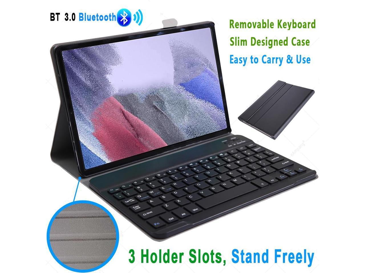 Bluetooth Keyboard Case for Lenovo Tab P12 Pro 12.6 inch 2021 / Xiaoxin Pad Pro 12.6 2021 Detachable Wireless Keyboard with Pencil Holder