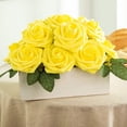 thumbnail image 3 of Sanmadrola Artificial Rose Artificial Flowers Foam Fake Roses with Stems for DIY Wedding Bouquets White Bridal Shower Centerpieces Arrangements Party Tables Decorations, 3 of 6