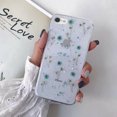 thumbnail image 1 of For Apple iPhone SE 2020 Blue Smart Shockproof Dry Flower Glitter TPU Cover Case, 1 of 1