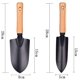 thumbnail image 3 of Paleta y trasplantadora, perfecta para hombres y mujeres, juego de herramientas de jardinería de aluminio, duradero y liviano, 3 of 4