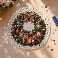 thumbnail image 3 of Christmas Diamond Paintings Art Suncatcher, Christmas Hanging Pearl Kit, DIY Craft, Pre-Assembled Metal Chain, 3D Mixed-Sized Pearl Beads Craft, Xmas Decor Gift for Home Window Wall Decor (Wreath), 3 of 9