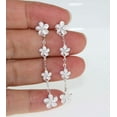 thumbnail image 2 of R.H. Jewelry Sterling Silver Hawaii 4 Plumeria Dangling Earring Set, 2 of 3