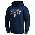thumbnail image 2 of Men's Navy Miami Heat Banner Wave Pullover Hoodie, 2 of 3