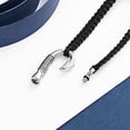 thumbnail image 6 of Fish Hook Braided Rope Adjustable Urn Bangle Keepsake Human Pet Cremation Jewelry Urn Bracelet for Ashes Stainless Steel Memorial Gift, 6 of 6