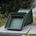 thumbnail image 5 of Hyasfey Plant Saucer Square High Density Plastic Drip Tray Indoor Outdoor Garden Pots Overwatering Prevention Saucer, 5 of 7