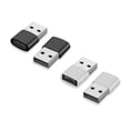 thumbnail image 3 of Converter Masculino USB, Tipo ProncTico C A USB A Adaptador Profesional 2 Negro 2 Plata Para Oficina, 3 of 8