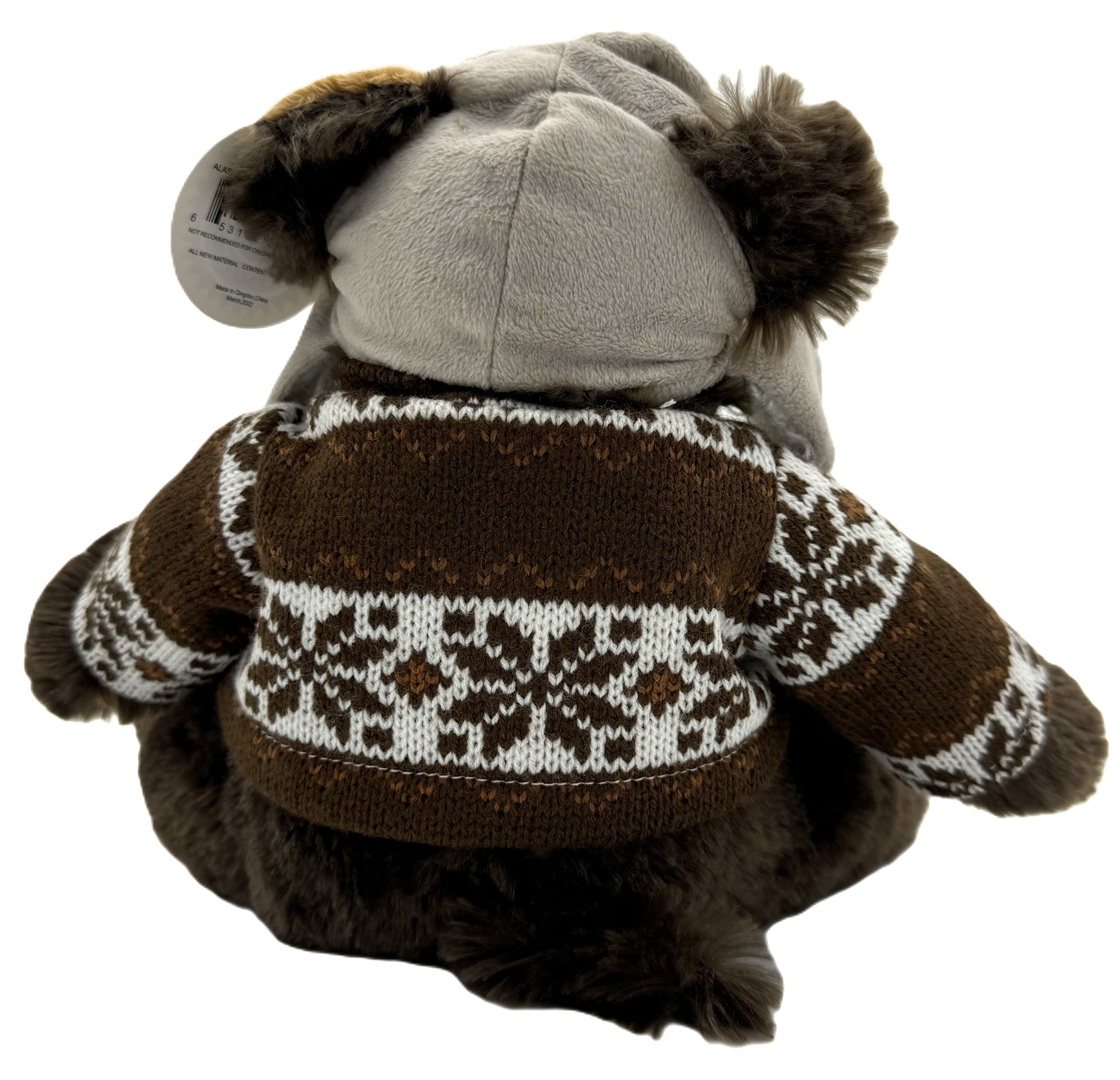 Alaskagift Grizzly Bear With Sweater 9 Inch
