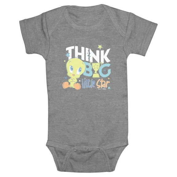 Infant's Looney Tunes Tweety Think Big Little Star Bodysuit
