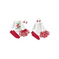 thumbnail image 2 of RUINIXCW Newborn Baby Boy Girl My First Christmas Outfit Infant Girls Fall Winter Clothes Letters Romper and Plaid Skirt Headband Long Socks 4Pcs Set, 2 of 10