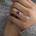 thumbnail image 4 of YYKihy Women Ring Colorful Zircon Wedding Jewelry Rings Size Alloy 6-10 Gift Finger, 4 of 4