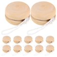 thumbnail image 1 of 12 Pcs Toddler Playset Outdoor Wooden Yo-Yo Balls Sensory Toy Rustic Room Decor, 1 of 3