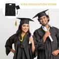 thumbnail image 3 of Juego de toga y birrete de graduación para niños, toga y birrete de graduación escolar, 1 Juego, 2024, 3 of 5