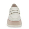 thumbnail image 5 of Dolce Vita Tieko Ivory Embossed Stella Slip On Round Toe Chunky Platform Loafers (Ivory Embossed Stella, 9), 5 of 8