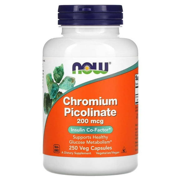 NOW FOODS PICOLINATO DE CROMO 200 MCG 250 VCAPS SFN