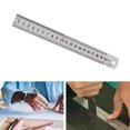 thumbnail image 2 of Stainless Steel Rulers Metal Rulers Precisions Rule Double Side Metric Precisions Straight Edge Measuring Tool, 2 of 8
