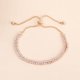thumbnail image 2 of Pulsera de cadena con dije de cristal para regalar en aniversarios, para mamás, amigas y novias. Luz de oro, 2 of 7