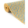 thumbnail image 6 of Jill Zarin Outdoor Collection Area Rug - Costa Rica (3' 1" x 5' 3" Rectangle Yellow and Aqua/Light Blue), 6 of 11