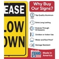 thumbnail image 2 of Metal Sign - Please Slow Down - Use Indoor/Outdoor - Safety Road Sign to Make Drivers Alert and Extra Careful Perfect for Driveways, Entryway, Yard, and Streets Near Playground (8x12), 2 of 9