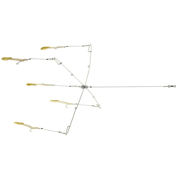 Matzuo Striped Bass Umbrella Rig with Eels