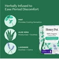 thumbnail image 5 of Honey Pot 100% Organic Cotton Cover Cooling Herbal Infusion Overnight Pads, 12 Count, 5 of 15