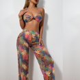 thumbnail image 2 of ZQUUVOU Two Piece Sets For Wome Printing Top Long Straight Pants Vacation Outfits Beach (A-Orange,M), 2 of 9