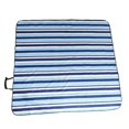 thumbnail image 2 of Manta de Playa Impermeable Soledad Raya Azul 200x200cm Estera de Camping Plegable, 2 of 10