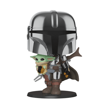 Funko POP! Star Wars: The Mandalorian - 10" Mandalorian w/The Child