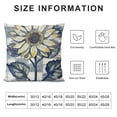 thumbnail image 5 of Creowell Spring Pillow Covers Flower Spring Pillows Cases for Home Bed Holiday Farmhouse Outdoor Decoration Floral Blue Throw Pillow Cases for Sofa Couch Cushion，Multi-Size, 5 of 5
