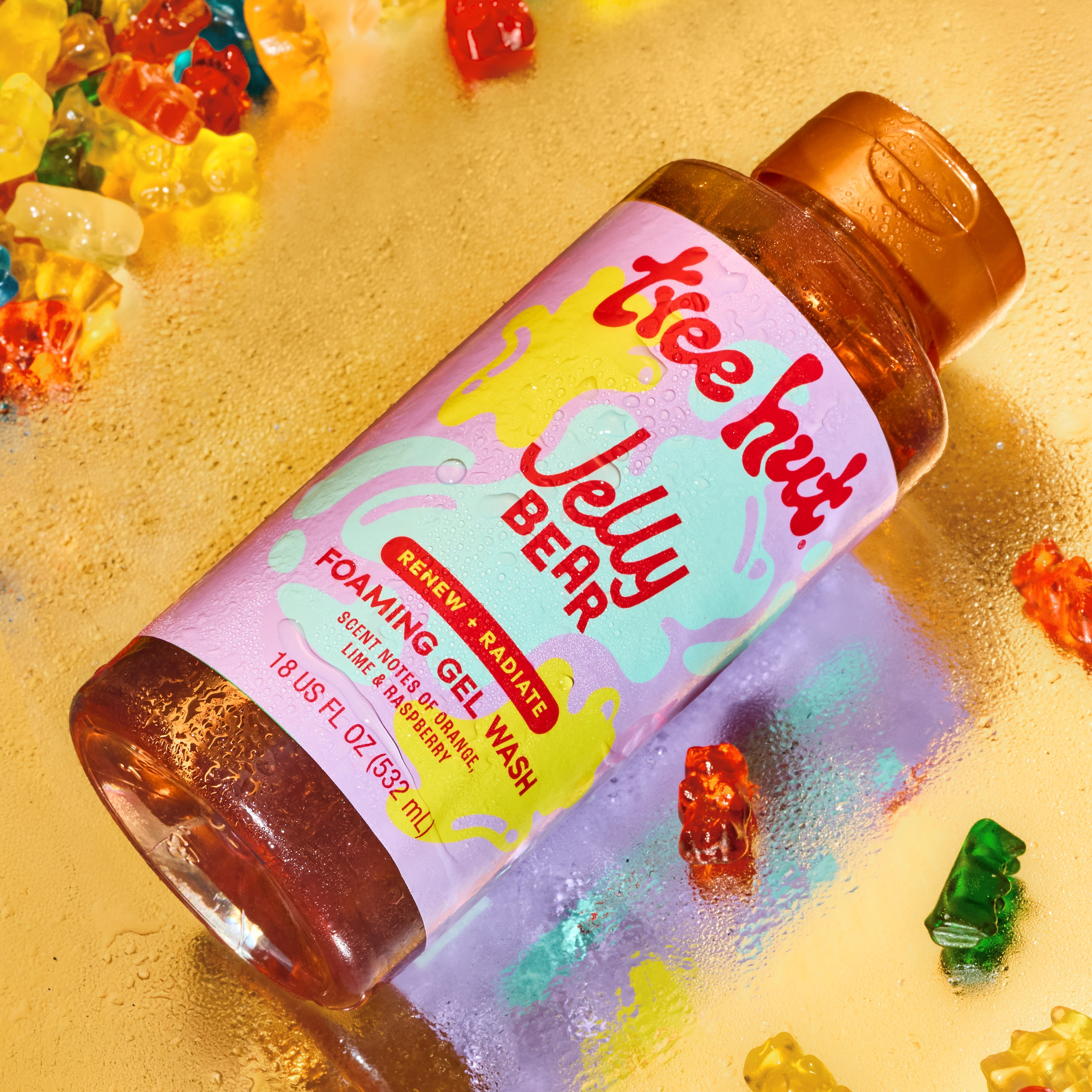 Tree Hut Jelly Bear Foaming Gel Body Wash, 18 fl oz