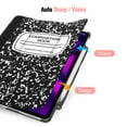 thumbnail image 3 of Fintie Translucent Case for iPad Pro 12.9" 4th & 3rd Generation 2020/2018 with Pencil Holder - Lightweight Cover SlimShell Frosted Stand Hard Back, Auto Wake/Sleep, Composition Book, 3 of 7