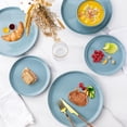 thumbnail image 4 of GBHOME Ceramic Dinnerware Set for 4, 12pcs Stoneware Plates and Bowls Sets, Handmade Chip and Scratch Resistant Dishes Set, Dishwasher & Microwave Safe, 4 of 7