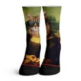 thumbnail image 3 of Function - Custom Mona Lisa Face Dog Cat Person Circle Game Fashion Socks, 3 of 5