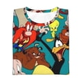 thumbnail image 7 of Looney Tunes Cartoon Teen T-Shirt Crewneck Short Sleeve Double-Sided Print Summer Tee Shirts Top For Youth Boys Girls Children X-Small, 7 of 7