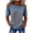 Gray, variant on Womens Cold Shoulder Tops Denim Patchwork Waffle Trendy Summer Shirts Colorblock Casual Crewneck Tunic Blouses (L, Sky Blue)
