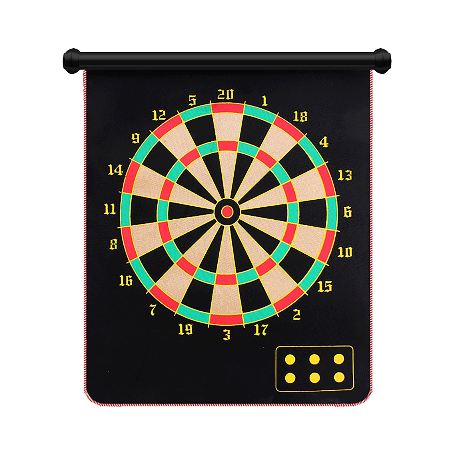 2 Pack Double Sided Magnetic Dart Boards Easy Wall Hang Office Home 6 Darts 