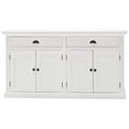 thumbnail image 5 of Beaumont Lane Solid Mahogany Wood Sideboard Dining Buffet with Storage in Pure White, 5 of 8