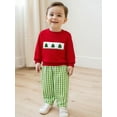thumbnail image 6 of Rovasas Toddler Boys Christmas Outfits Sweatshirts and Plaid Long Pants Set, 6 of 9