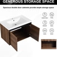 thumbnail image 7 of Brown Bathroom Vanity 30 Inch - Resin Sink & 2 Door Cabinet Engineered Wood For Durability And A Clean Appearance 30" With Doors Long-lasting Mesmerizing Feature, 7 of 7