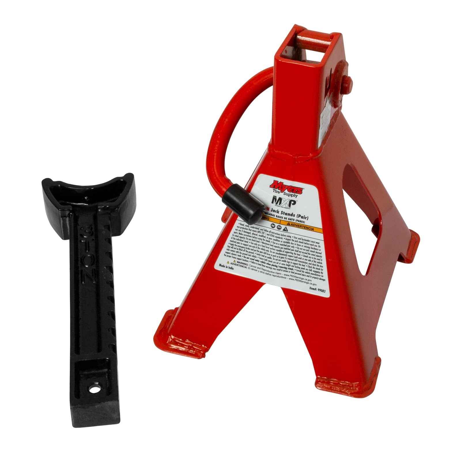MYERS TIRE SUPPLY 3 Ton Jack Stands Pair, Adjustable & Self-Locking