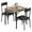 Retro Color, variant on Yeshouse Dining Table Set for 2 with Upholstered Chairs, Kitchen Table and Chairs for 2, 3 Piece Dining Room Table Set, for Small Space, Apartment, Studio
