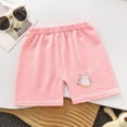 thumbnail image 2 of NOLDARES Boys Cotton Shorts Toddler Cotton Pull On Shorts with Drawstring for Summer Vacation(Pink,4-5 Years), 2 of 4