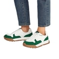 thumbnail image 6 of LUCKY STEP Comfort Retro Color Blocked Sneakers Fashion Casual Shoes,White&Green,Womens, 6 of 6
