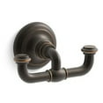 thumbnail image 2 of kohler k-72572-bv artifacts double robe hook, vibrant brushed bronze, 2 of 2