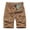 Coffee, variant on IROINNID Cargo Shorts for Men Workwear Shorts Slim Fit Multi Pocket Zipper Straight Leg Five Piece Pants Sports Shorts,Olive Green
