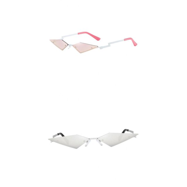 De Punk Rock De 2 Piezas Para Mujer De Sol Sin Montura Zulema Gafas de sol con lente de moda para mujer