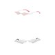thumbnail image 1 of 2x Gafas de terre Con Forma De Gato Gafas Sin Montura Gafas Delgadas Punk Sin Montura Yuyangstore Gafas de sol con lente de moda para mujer, 1 of 8