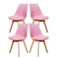 thumbnail image 1 of Sillas Tulip Tipo Eames Modernas Minimalistas Estructura de las Sillas en Madera con Asiento Acolchado Set de 4 Piezas Mirel Tulip Rosas Mirel Tulip, 1 of 9