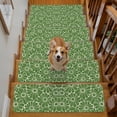 thumbnail image 2 of Stair Treads Non Slip Indoor for Wooden Steps, Green Spring Floral 4 Pcs Stair Mats for Kids Elders Dogs, 8 x 30 Inch Pastoral Flower Abstract Art Carpet Treads Runner Rugs for Staircase, 2 of 9