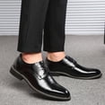 thumbnail image 5 of Men's Casual Dress Oxford Shoes Comfortable Anti-slip Classic Retro Leather Derby Loafers Wedding Business Moccasin Black 11 US, 5 of 7